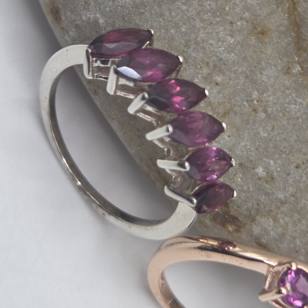 Orissa Rhodolite Garnet. Rings - Picture 3 of 4